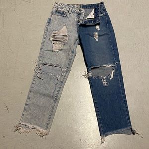 Carmar  ripped two toned jeans